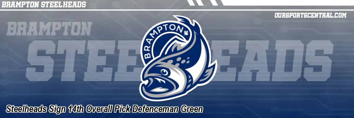 Steelheads Sign 14th Overall Pick Defenceman Green