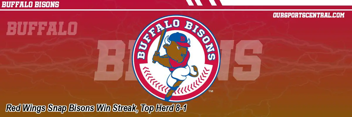Red Wings Snap Bisons Win Streak, Top Herd 8-1
