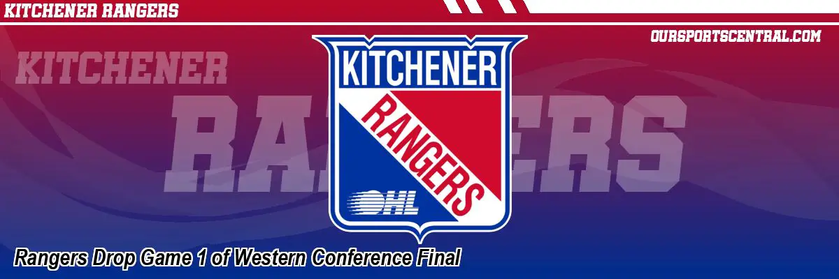 Rangers Drop Game 1 of Western Conference Final