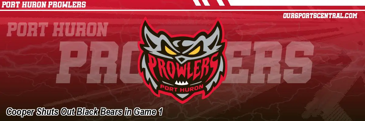 Cooper Shuts Out Black Bears in Game 1