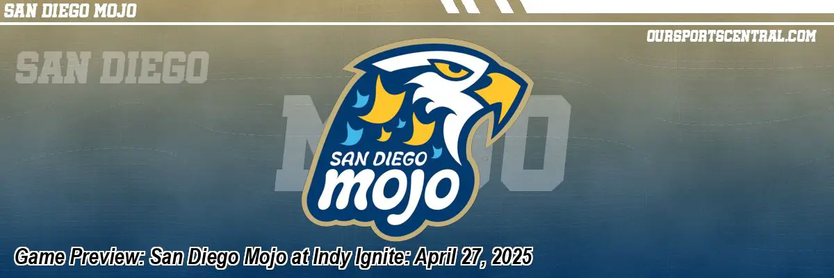 Game Preview: San Diego Mojo at Indy Ignite: April 27, 2025