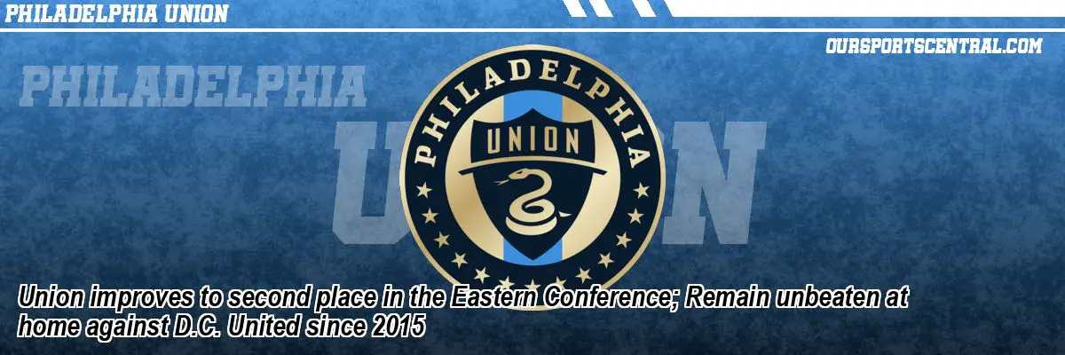Union improves to second place in the Eastern Conference; Remain unbeaten at home against D.C. United since 2015