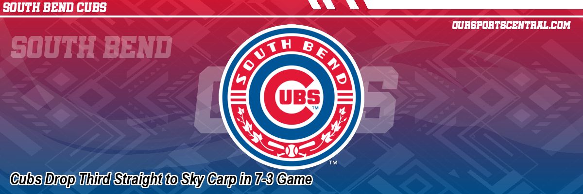 Cubs Drop Third Straight to Sky Carp in 7-3 Game