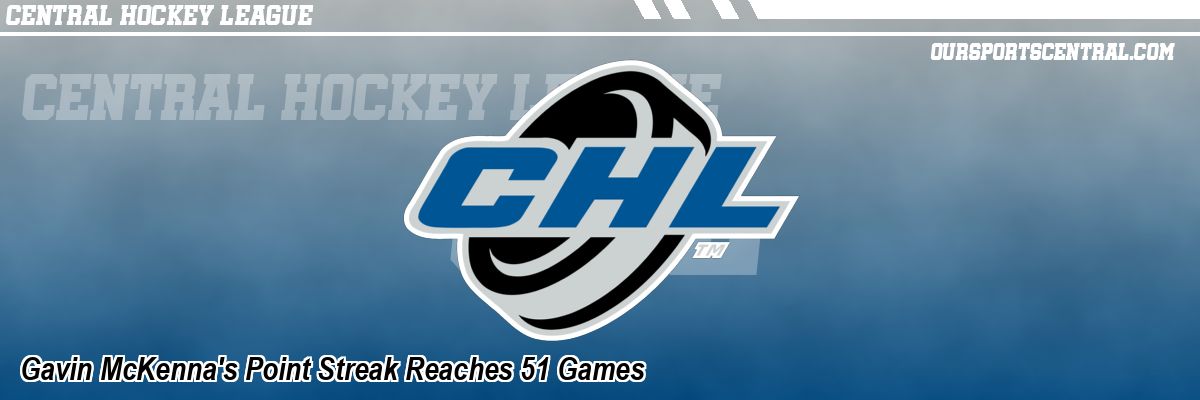 Gavin McKenna's Point Streak Reaches 51 Games