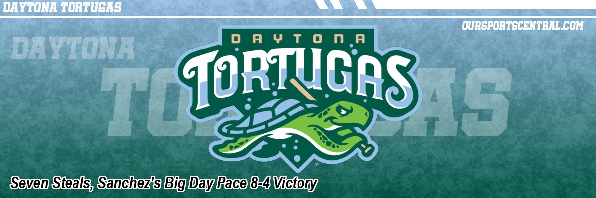 Seven Steals, Sanchez's Big Day Pace 8-4 Victory
