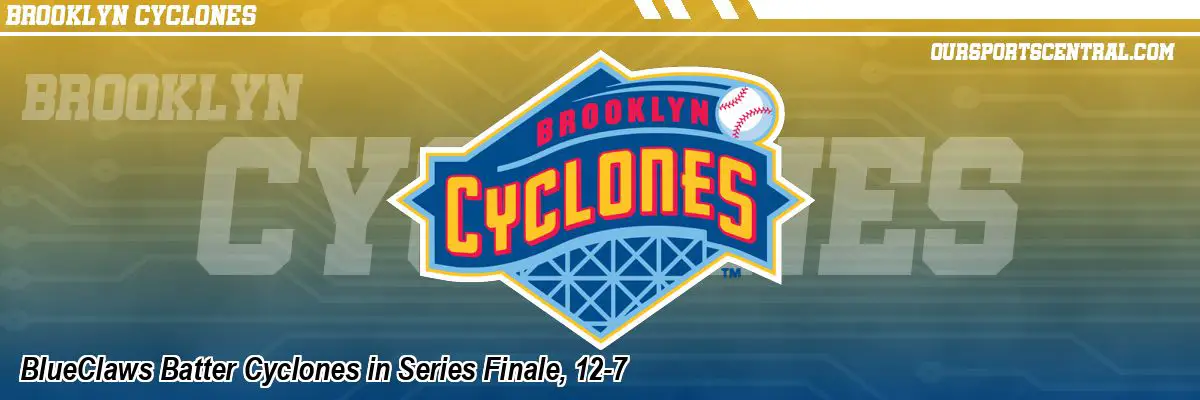 BlueClaws Batter Cyclones in Series Finale, 12-7