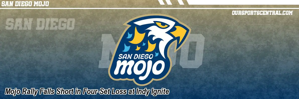 Mojo Rally Falls Short in Four-Set Loss at Indy Ignite