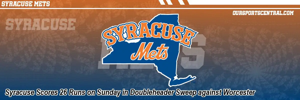 Syracuse Scores 26 Runs on Sunday in Doubleheader Sweep against Worcester