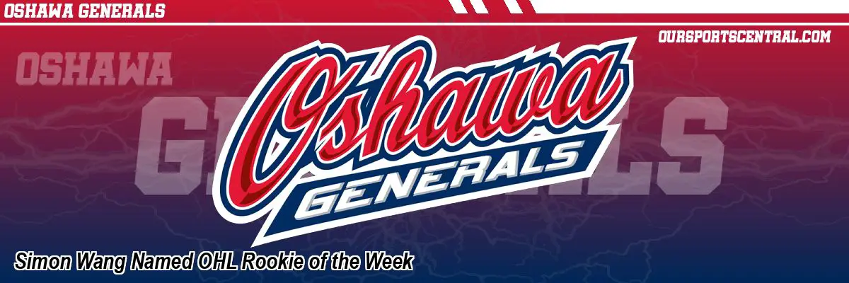 Simon Wang Named OHL Rookie of the Week