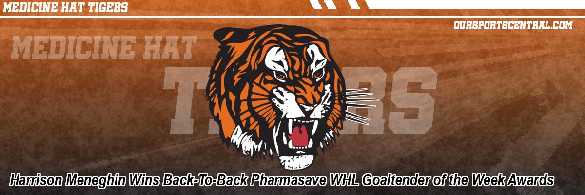 Harrison Meneghin Wins Back-To-Back Pharmasave WHL Goaltender of the Week Awards