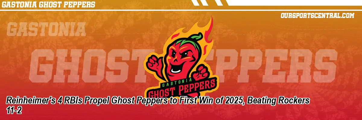 Reinheimer's 4 RBIs Propel Ghost Peppers to First Win of 2025, Beating Rockers 11-2