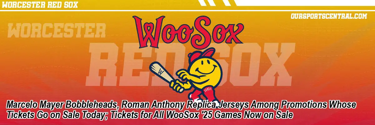Marcelo Mayer Bobbleheads, Roman Anthony Replica Jerseys Among Promotions Whose Tickets Go on Sale Today; Tickets for All WooSox '25 Games Now on Sale