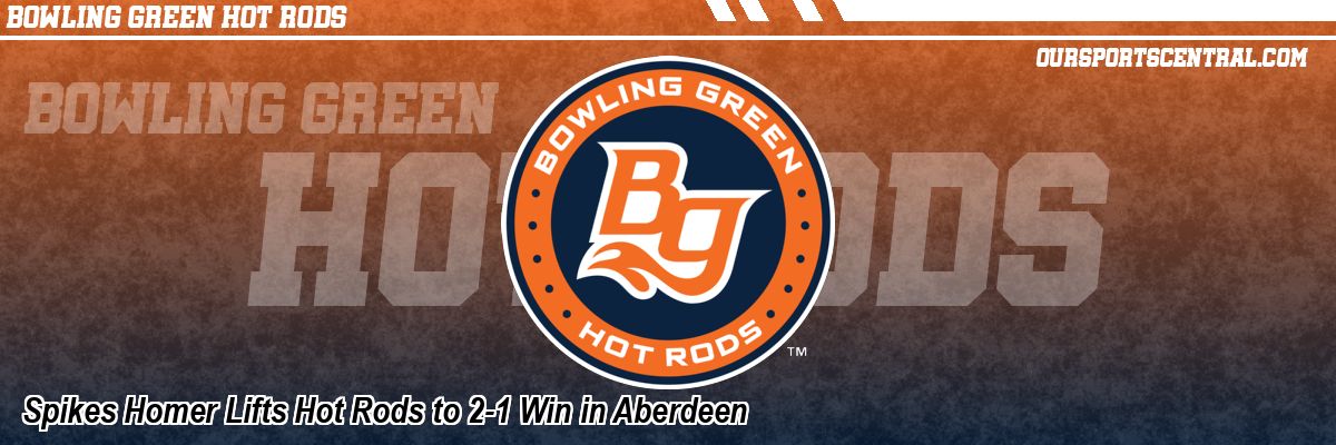 Spikes Homer Lifts Hot Rods to 2-1 Win in Aberdeen