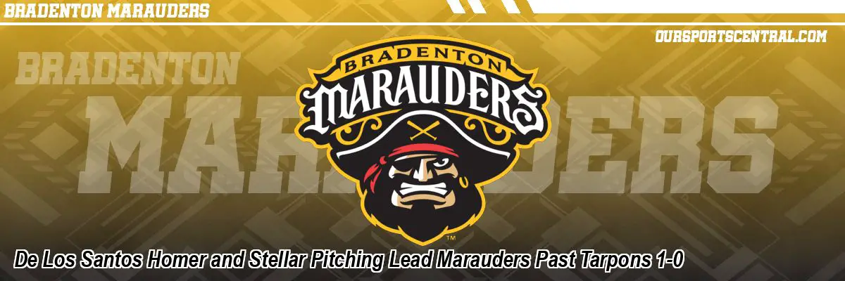De Los Santos Homer and Stellar Pitching Lead Marauders Past Tarpons 1-0