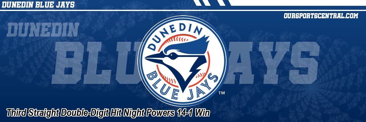 Third Straight Double-Digit Hit Night Powers 14-1 Win