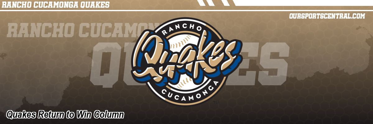 Quakes Return to Win Column