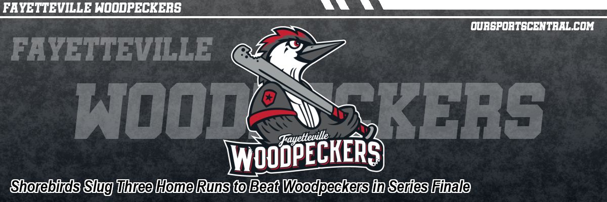 Shorebirds Slug Three Home Runs to Beat Woodpeckers in Series Finale