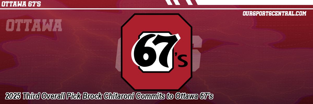 2025 Third Overall Pick Brock Chitaroni Commits to Ottawa 67's