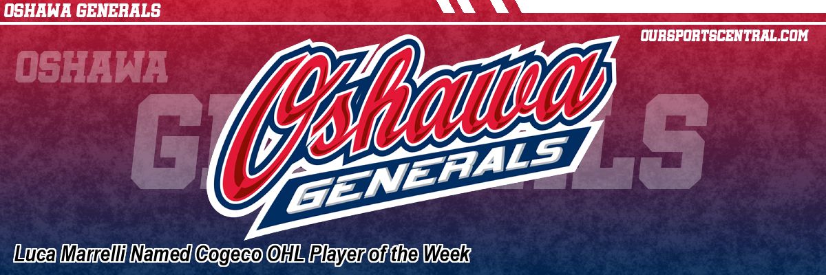 Luca Marrelli Named Cogeco OHL Player of the Week