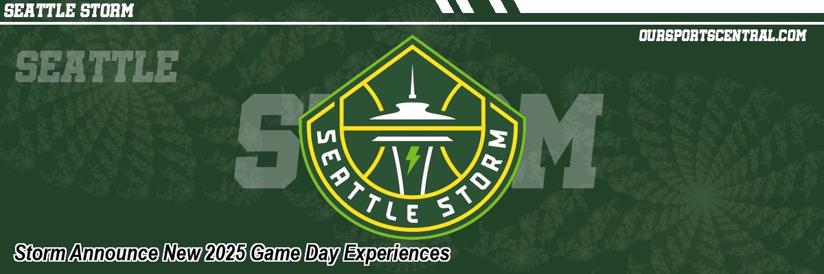 Storm Announce New 2025 Game Day Experiences