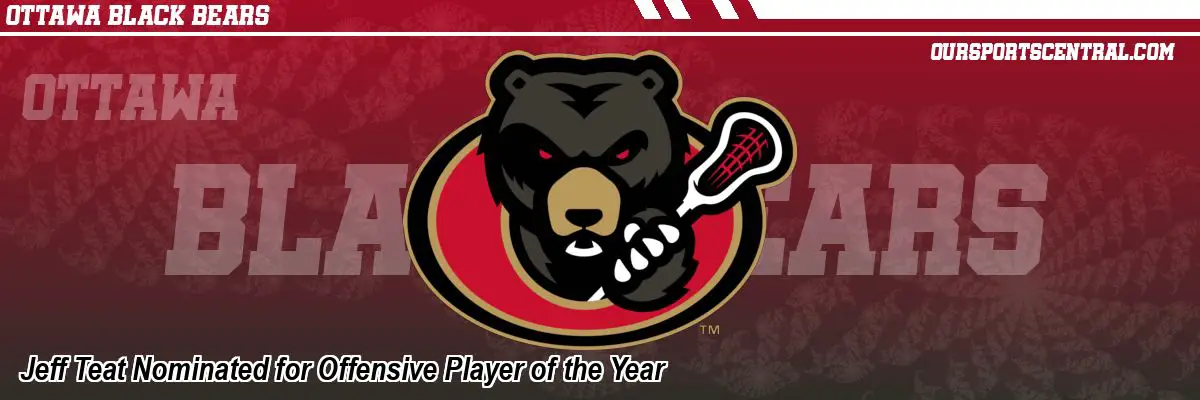 Jeff Teat Nominated for Offensive Player of the Year