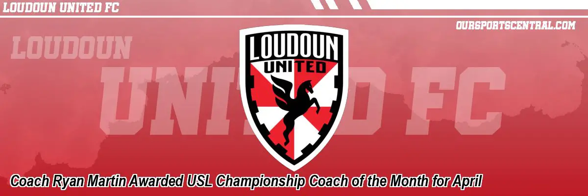 Coach Ryan Martin Awarded USL Championship Coach of the Month for April