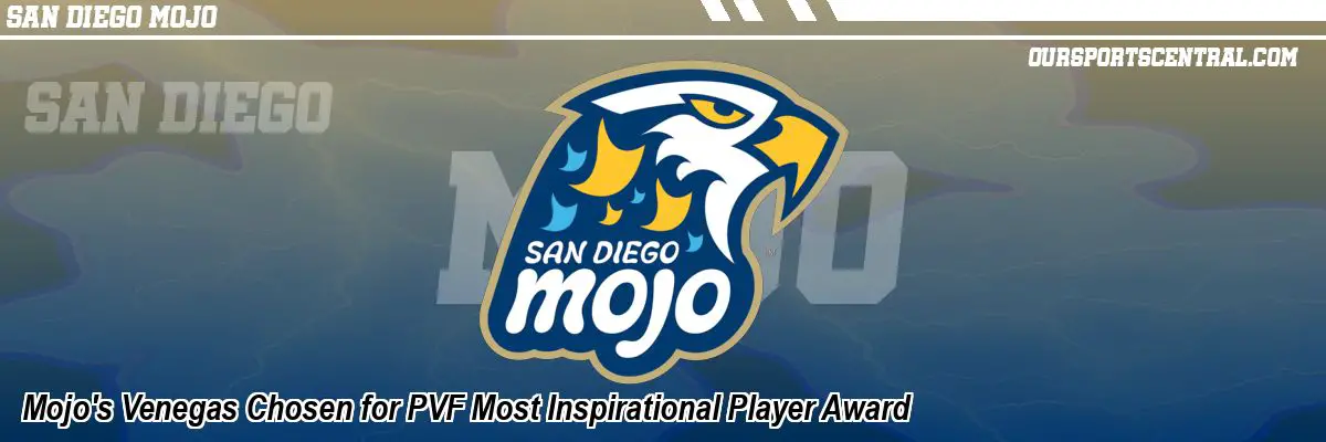 Mojo's Venegas Chosen for PVF Most Inspirational Player Award