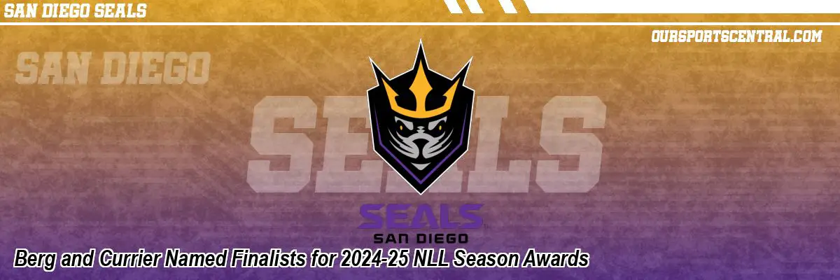 Berg and Currier Named Finalists for 2024-25 NLL Season Awards