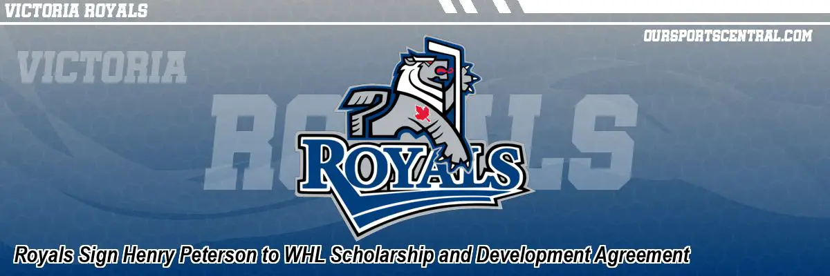 Royals Sign Henry Peterson to WHL Scholarship and Development Agreement