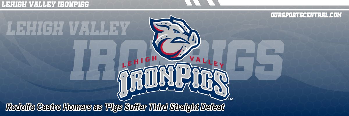 Rodolfo Castro Homers as 'Pigs Suffer Third Straight Defeat