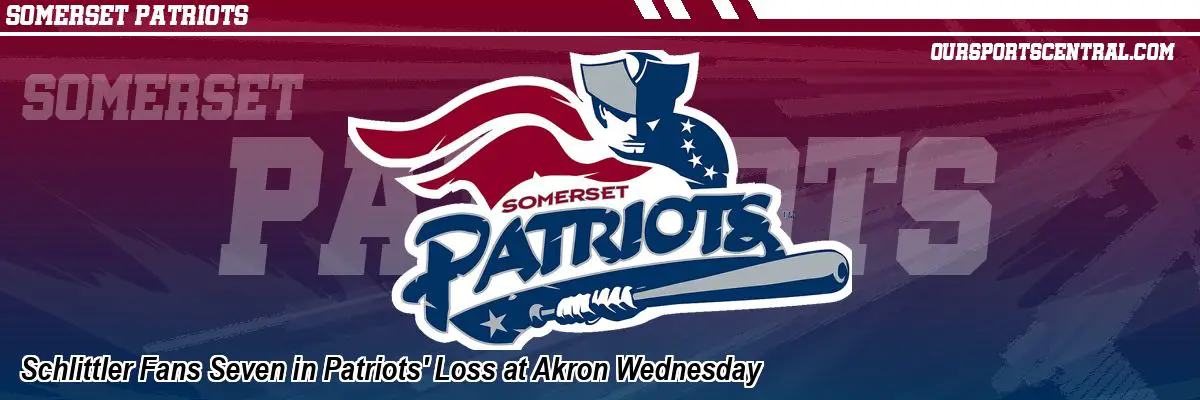 Schlittler Fans Seven in Patriots' Loss at Akron Wednesday