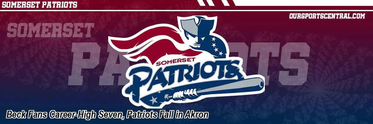 Beck Fans Career-High Seven, Patriots Fall in Akron