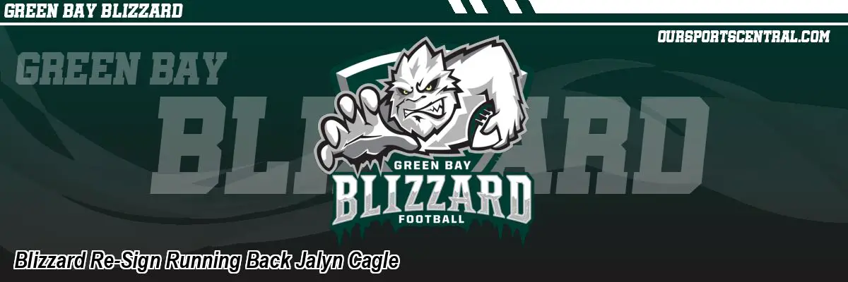 Blizzard Re-Sign Running Back Jalyn Cagle