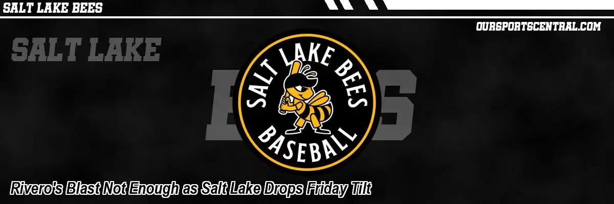 Rivero's Blast Not Enough as Salt Lake Drops Friday Tilt