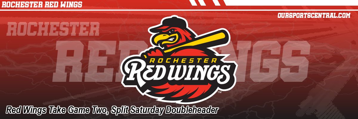 Red Wings Take Game Two, Split Saturday Doubleheader