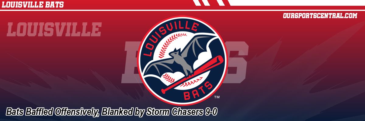 Bats Baffled Offensively, Blanked by Storm Chasers 9-0