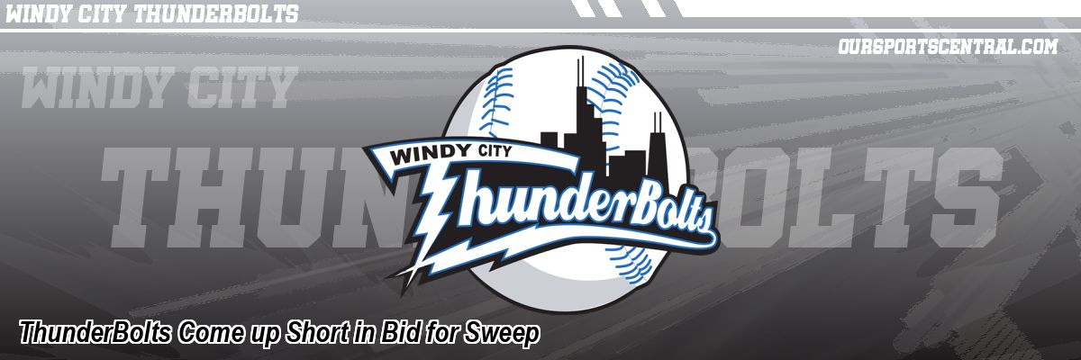 ThunderBolts Come up Short in Bid for Sweep