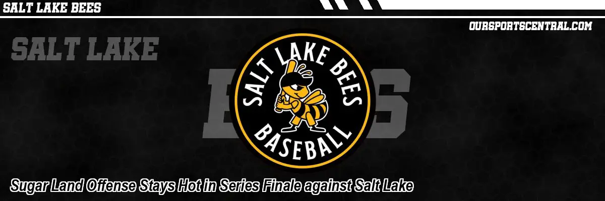 Sugar Land Offense Stays Hot in Series Finale against Salt Lake