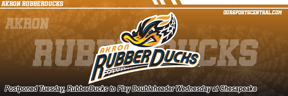 Postponed Tuesday, RubberDucks to Play Doubleheader Wednesday at Chesapeake