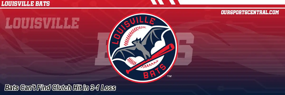 Bats Can't Find Clutch Hit in 3-1 Loss