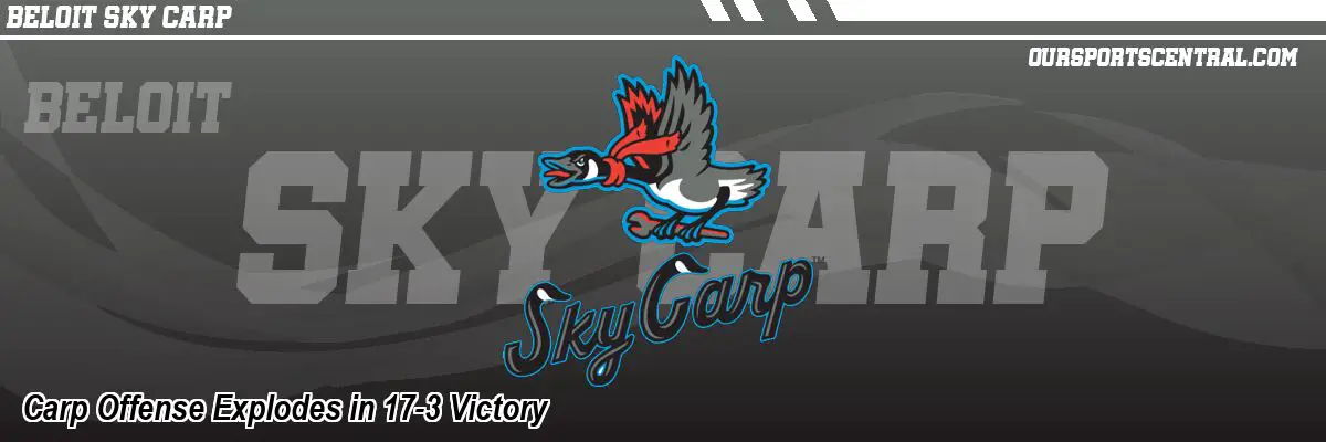 Carp Offense Explodes in 17-3 Victory