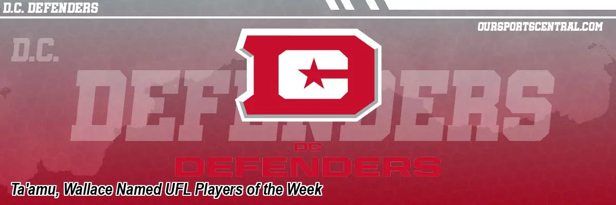 Ta'amu, Wallace Named UFL Players of the Week