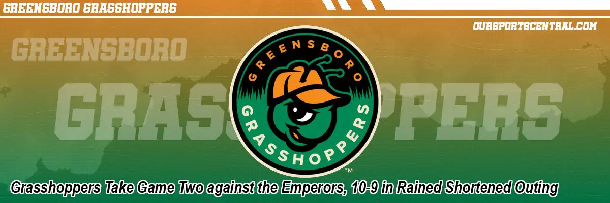 Grasshoppers Take Game Two against the Emperors, 10-9 in Rained Shortened Outing
