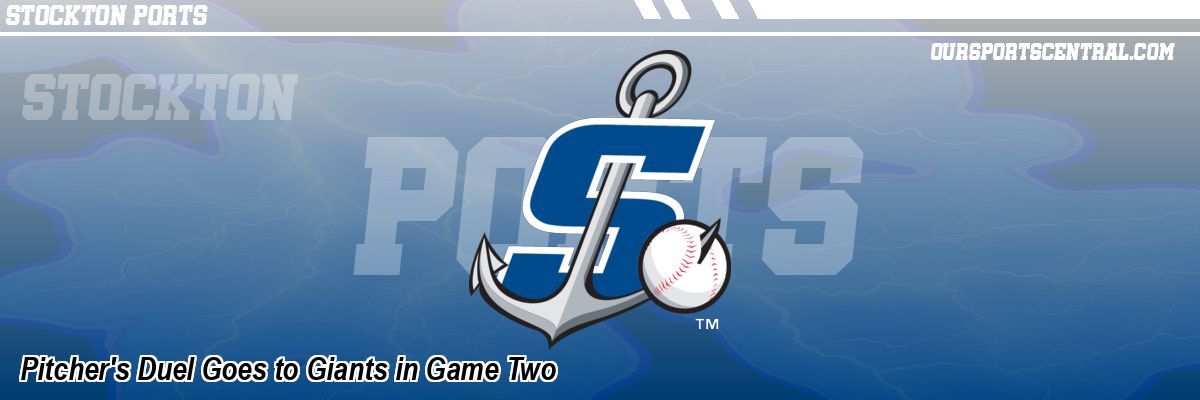Pitcher's Duel Goes to Giants in Game Two