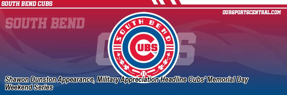 Shawon Dunston Appearance, Military Appreciation Headline Cubs' Memorial Day Weekend Series