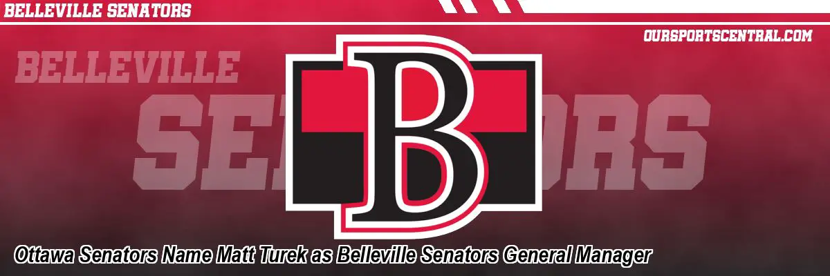 Ottawa Senators Name Matt Turek as Belleville Senators General Manager