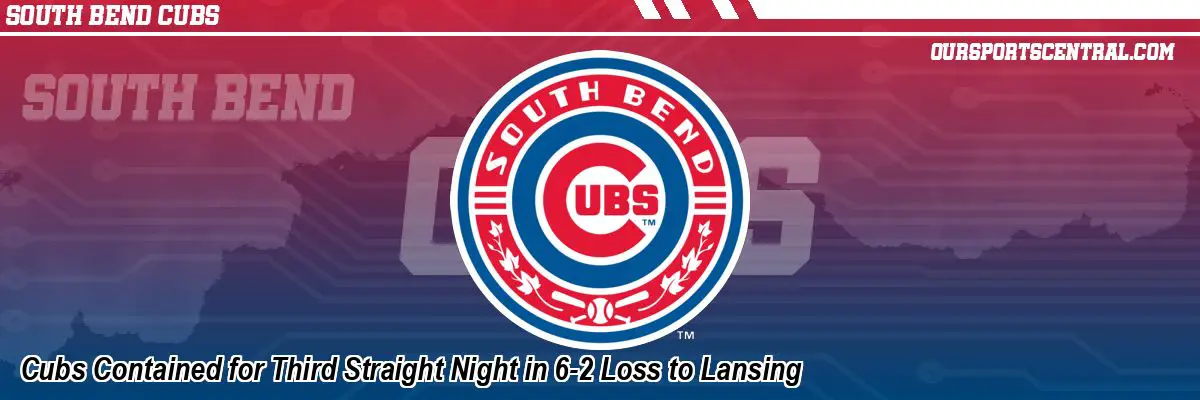 Cubs Contained for Third Straight Night in 6-2 Loss to Lansing