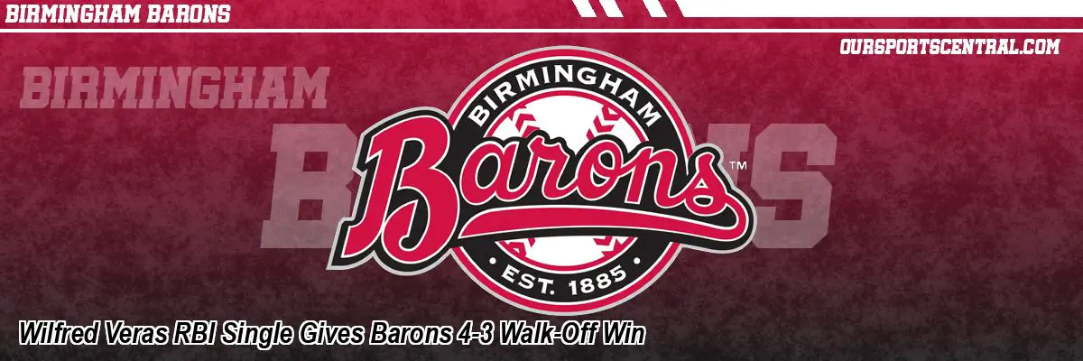 Wilfred Veras RBI Single Gives Barons 4-3 Walk-Off Win