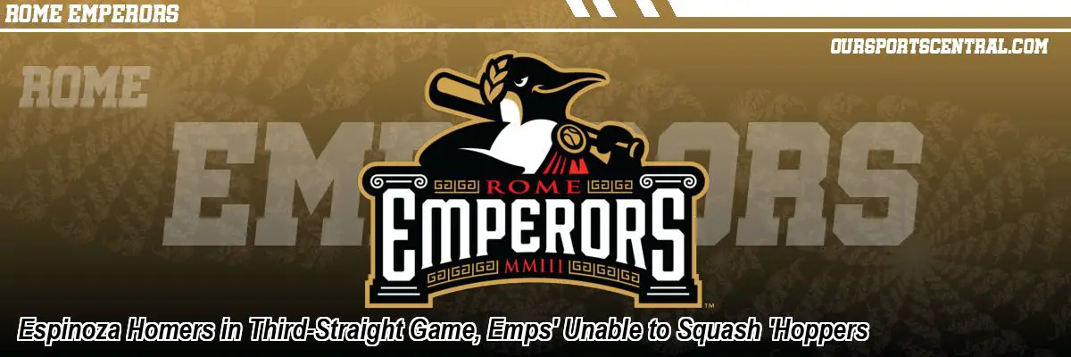 Espinoza Homers in Third-Straight Game, Emps' Unable to Squash 'Hoppers