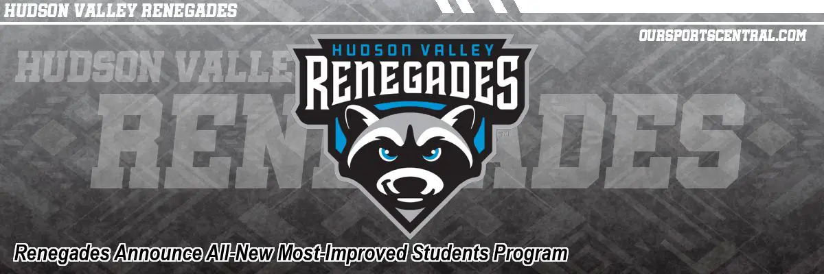 Renegades Announce All-New Most-Improved Students Program